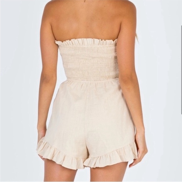 Princess Polly Harper Lee Playsuit Size US 8 - Cotton Blend - Picture 2 of 11